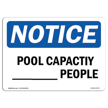 Signmission Safety Sign, OSHA Notice, 12" Height, Aluminum, Pool Electrical Sign, Landscape OS-NS-A-1218-L-17679